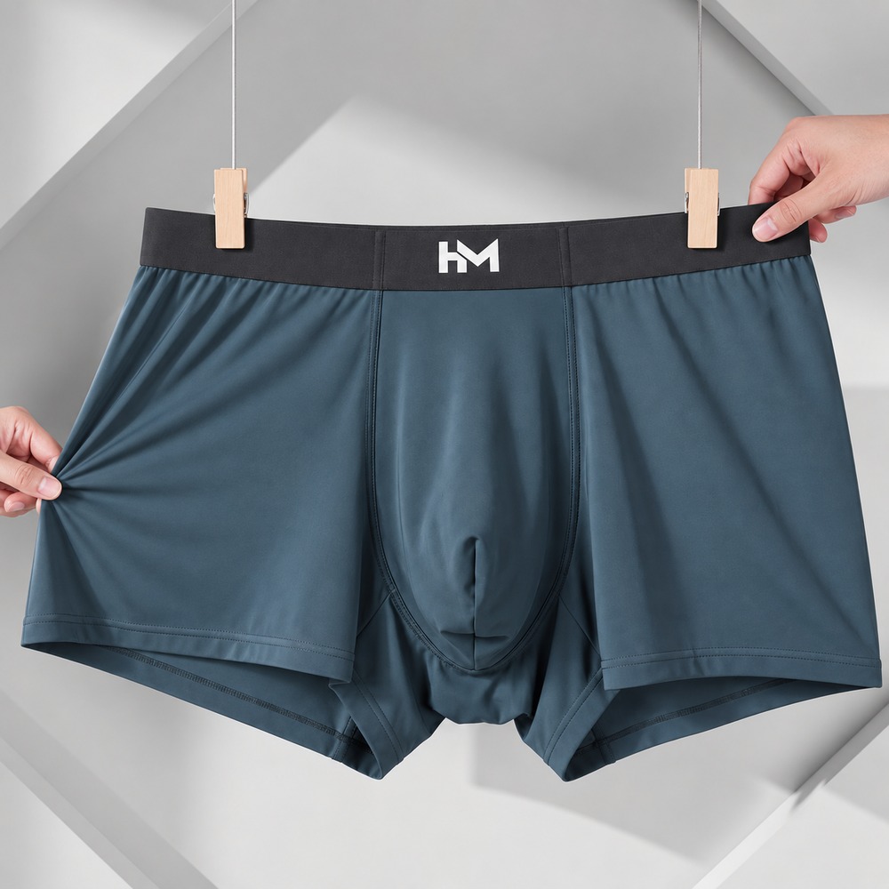 Khách cầm quần sịp nam Big Size HM Heavy Man màu Xanh Denim